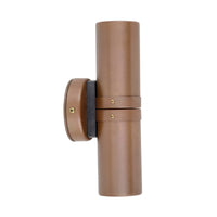 Thumbnail for Up and Down GU10 Exterior Surface Mounted Wall Pillar Spot Light in Aged Copper