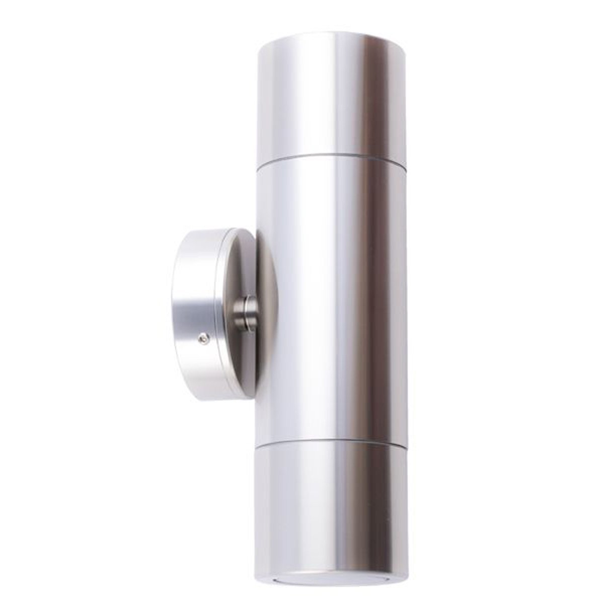 Up and Down GU10 Exterior Surface Mounted Wall Pillar Spot Light in 316 Stainless Steel