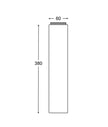 PHARE: Bollard Light Titanium Extension IP54