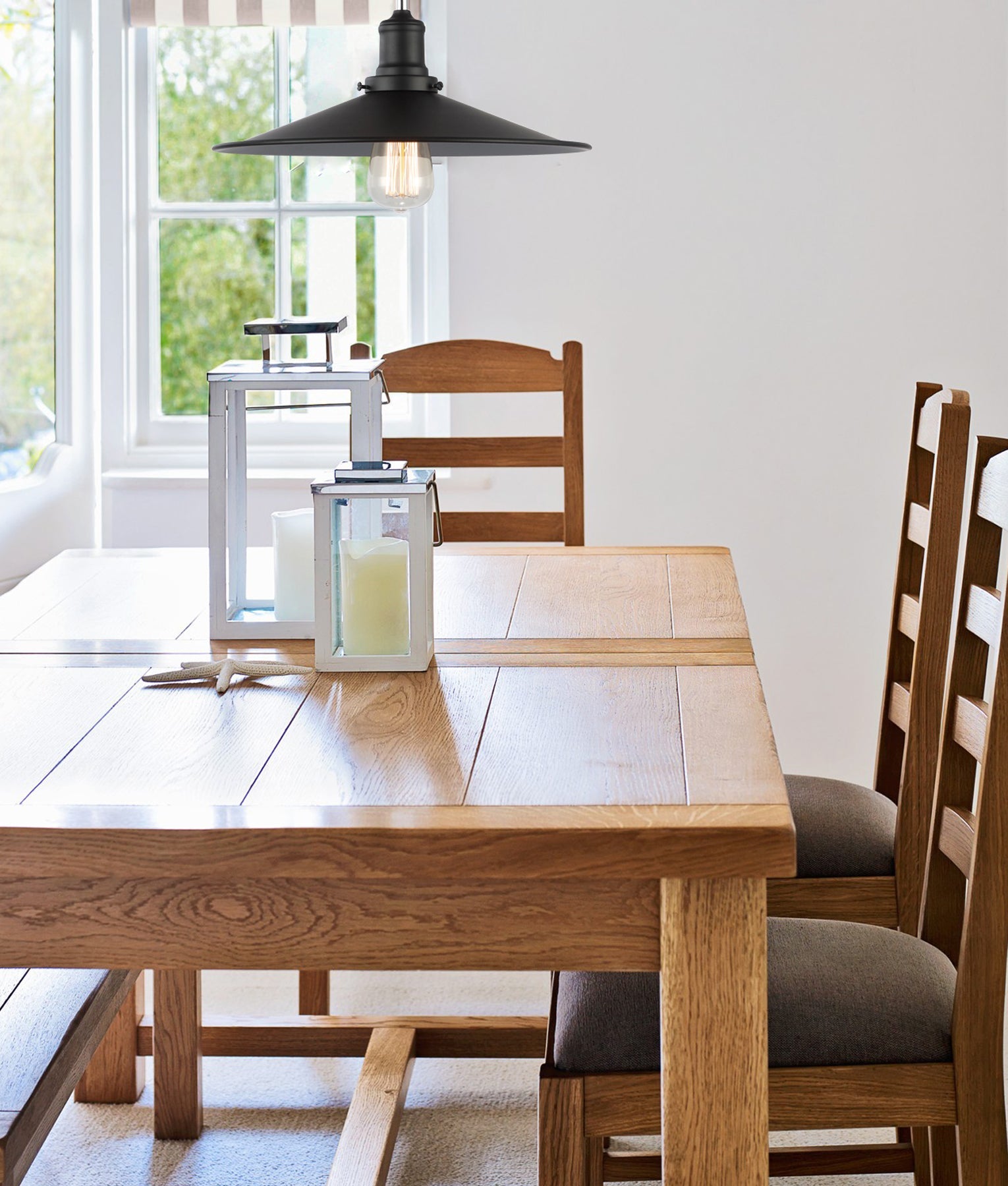 PIATTO: Industrial Black Coolie Pendant Lights