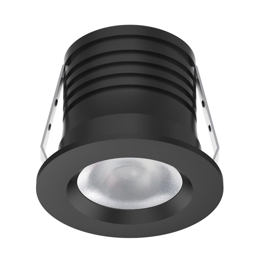 pico 3 mini round 3w dimmable led fixed tricolour pico 3 blk