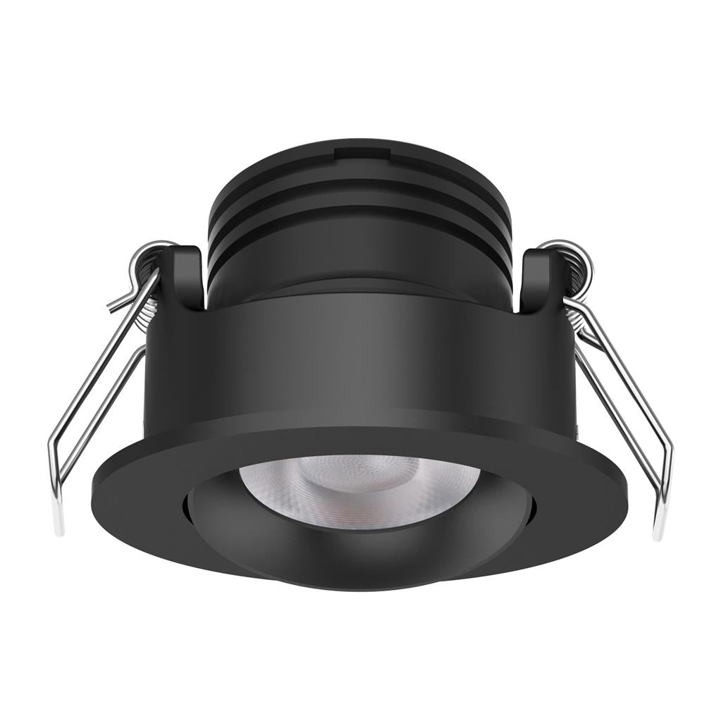 Pico-3-Tilt Mini Recessed Round Kit Black