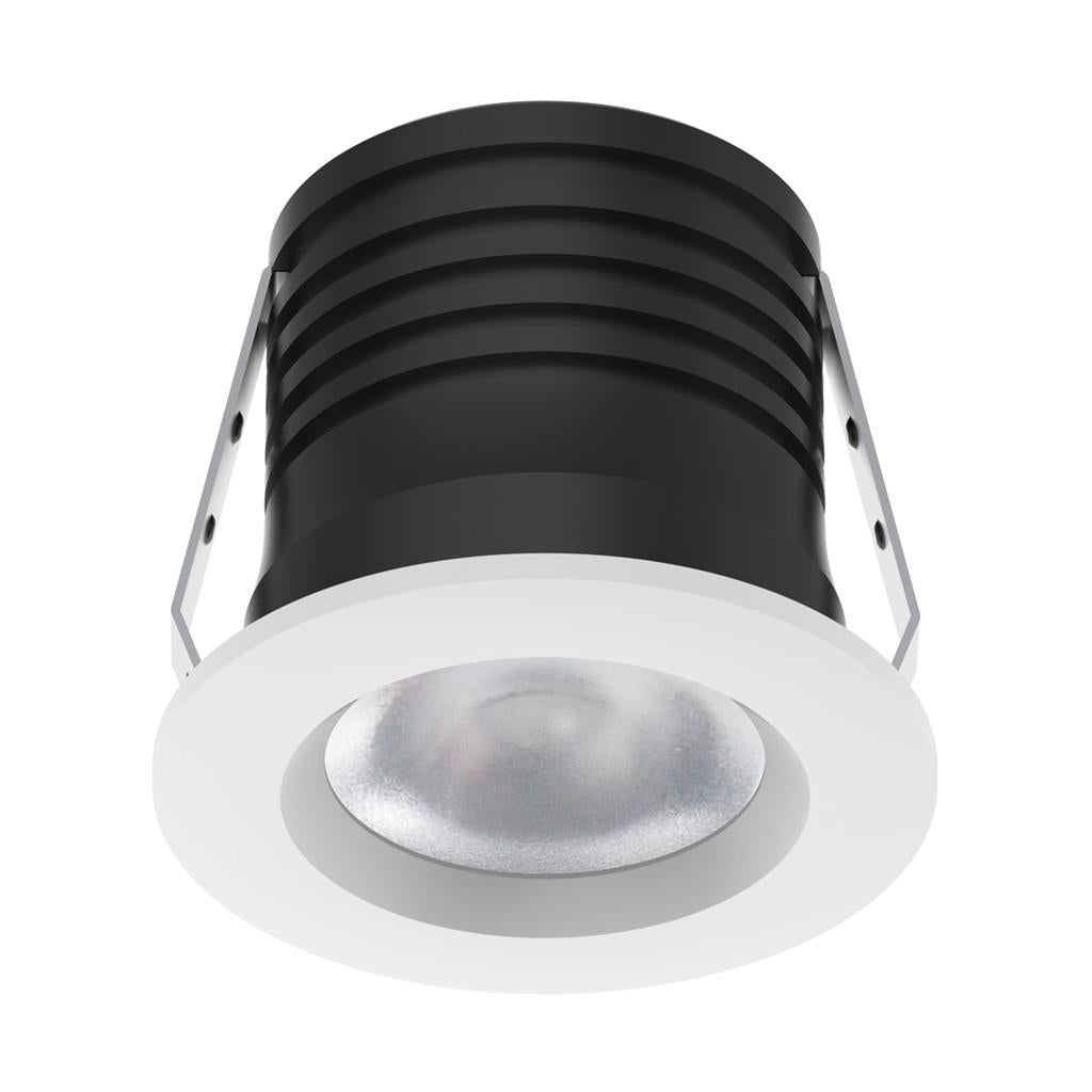 pico 3 mini round 3w dimmable led fixed tricolour pico 3 wht