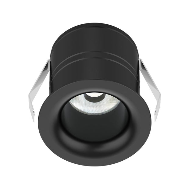 Pico-7 Mini Recessed Round Kit IP54 Ugr19 Black