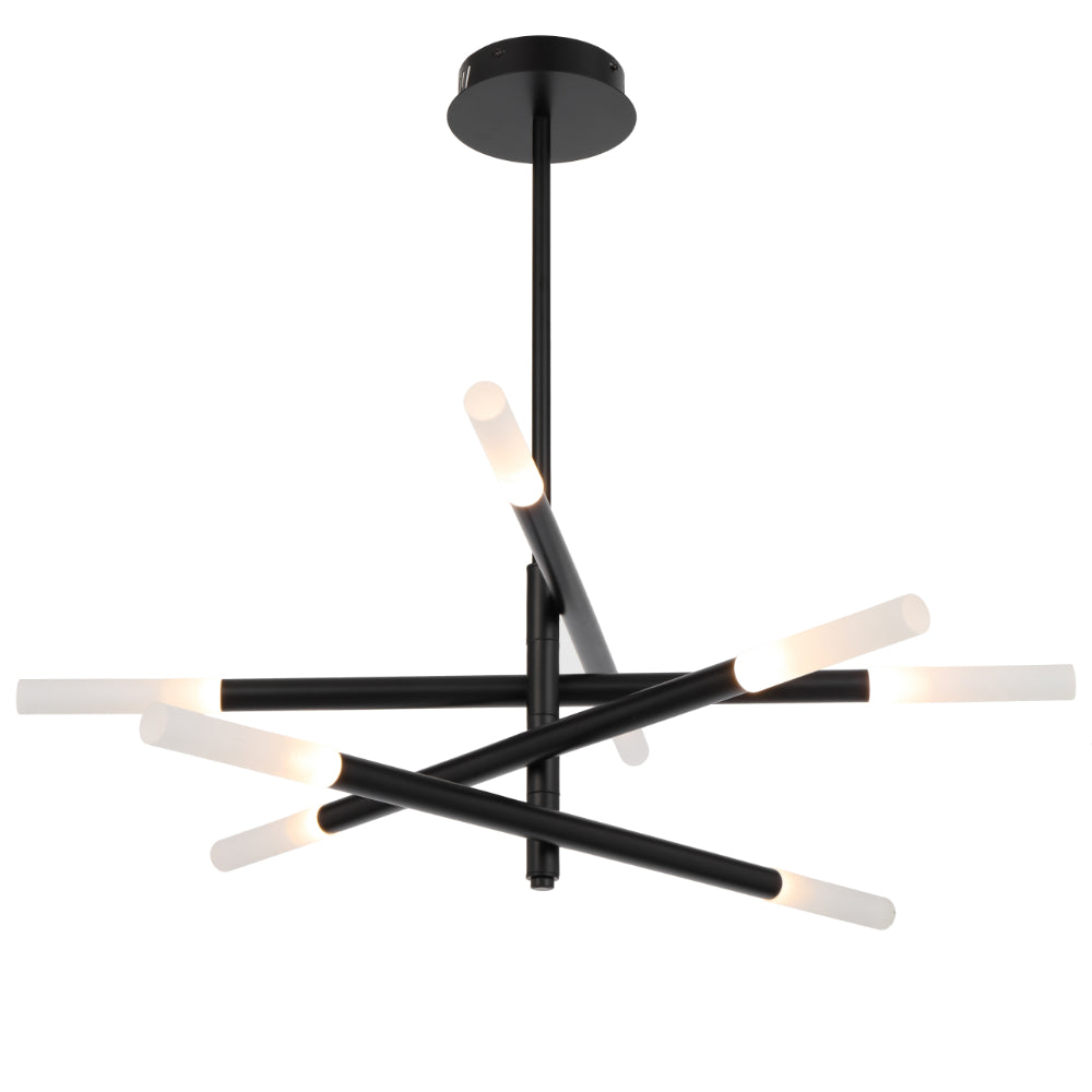 Pinta Gold or Black 24W 3000K 8 Light Pendant
