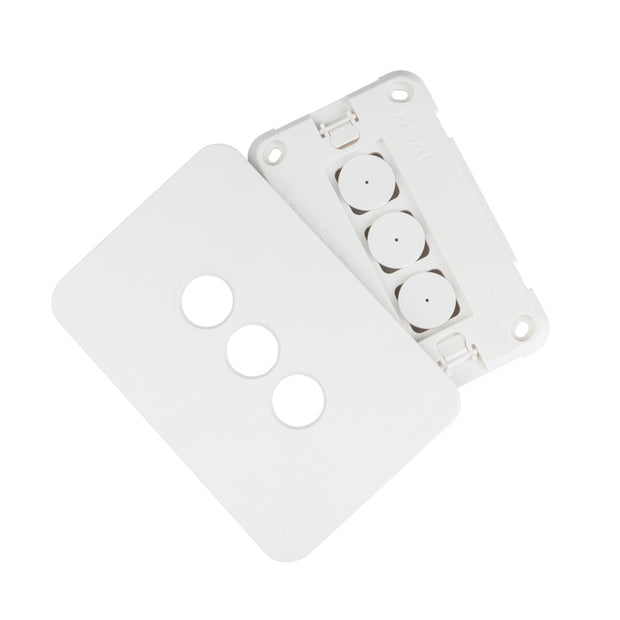 Pixie Ambience XL Ambience Wall Plate 1 Gang White