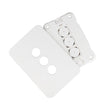 Pixie Ambience XL Ambience Wall Plate 3 Gang White