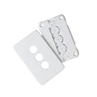 Pixie Ambience Face Plate 3 Gang Gloss White