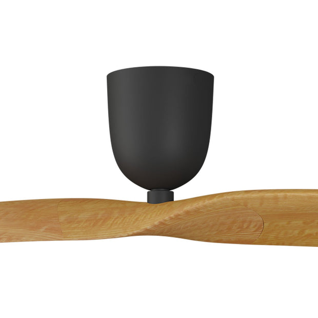 Aeratron AE2 60" 2 Blade Woodgrain and Black DC Ceiling Fan with Remote