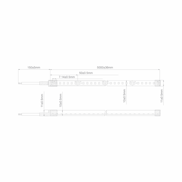 Pleo-14.4 Neon Top View 24V IP67 CRI90 20M