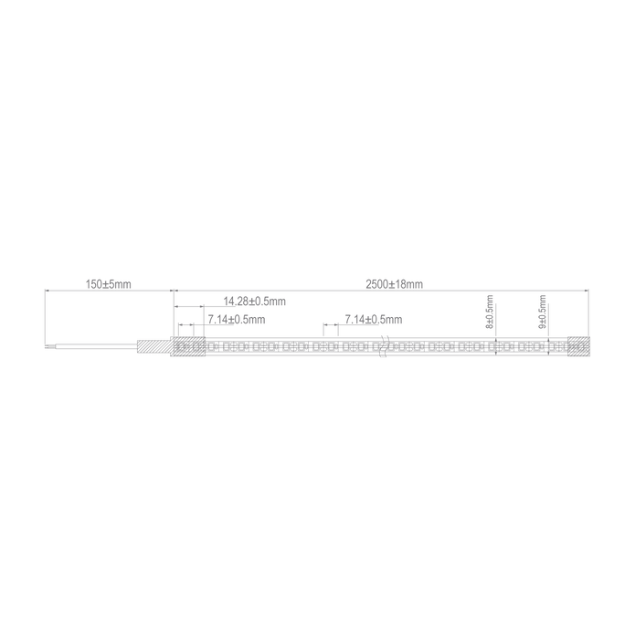 Pleo-9.6 Neon Micro Side 24V IP67 CRI90 20M