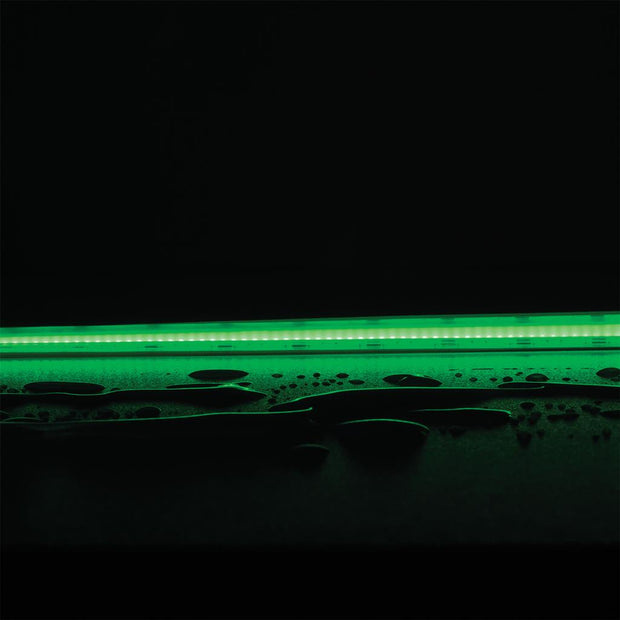 plex rgb 14w p m cob strip 24v ip67 840led m 1m plex rgb ip67