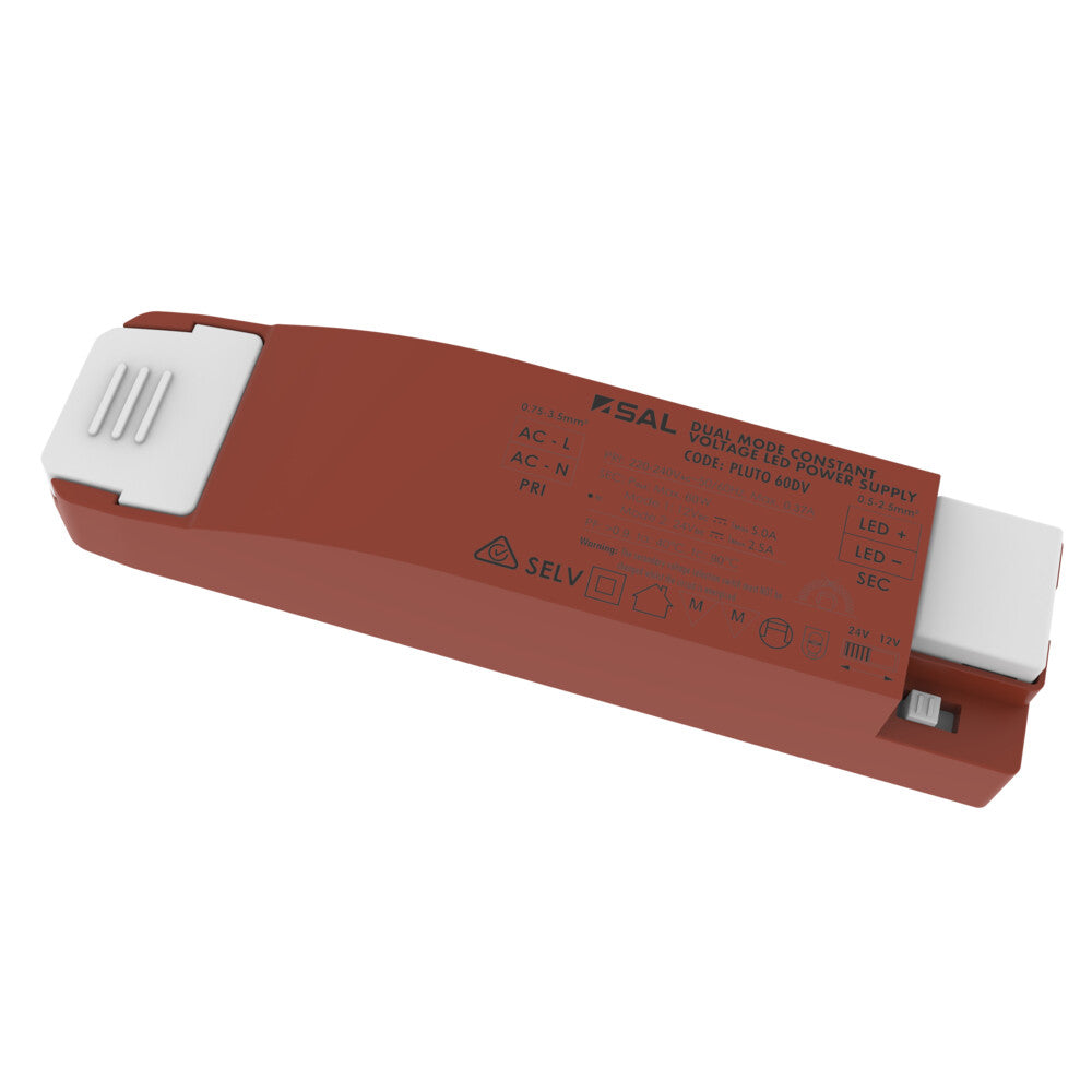 Pluto LED Driver Constant Voltage 240V 12/24V 60W IP20