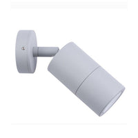 Thumbnail for Single Adjustable MR16 Exterior Surface Mounted Wall Pillar Spot Light in Matt Grey