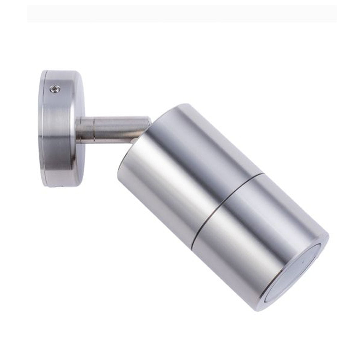 Single Adjustable MR16 Exterior Surface Mounted Wall Pillar Spot Light in 316 Stainless Steel