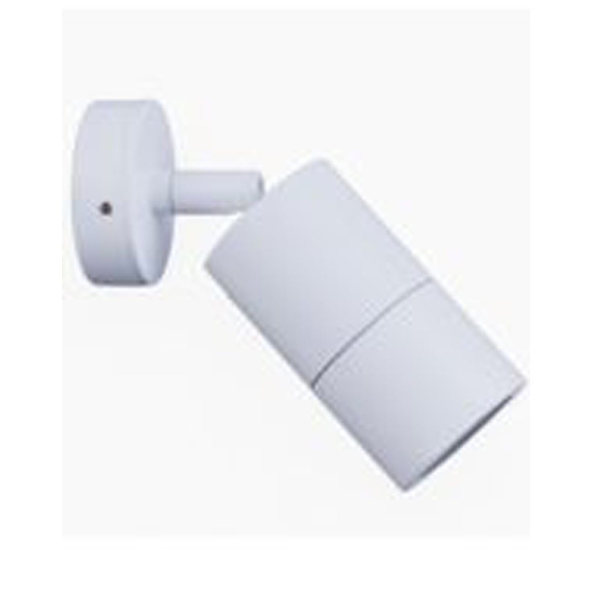 Single Adjustable MR16 Exterior Surface Mounted Wall Pillar Spot Light in White