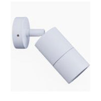 Thumbnail for Single Adjustable MR16 Exterior Surface Mounted Wall Pillar Spot Light in White