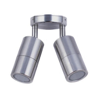 Thumbnail for Double Adjustable MR16 Exterior Surface Mounted Wall Pillar Spot Light in Titanium