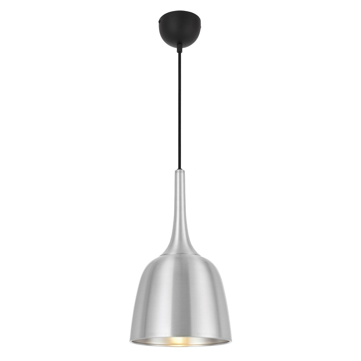 Polk 200mm 1 Light Pendant in Brushed Aluminium