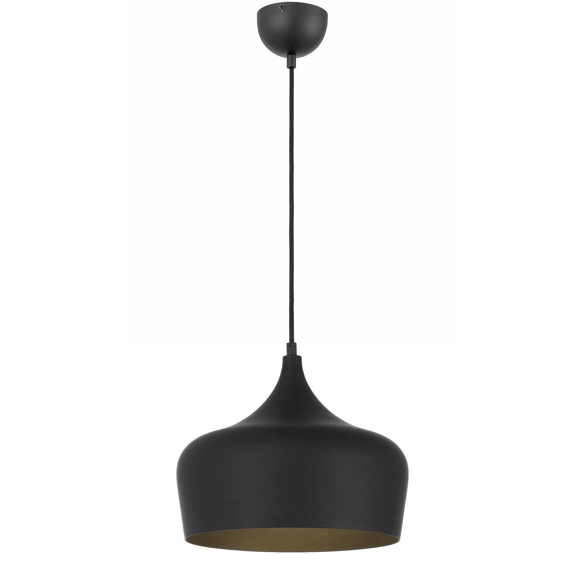 Polk 300mm 1 Light Pendant in Matt Black