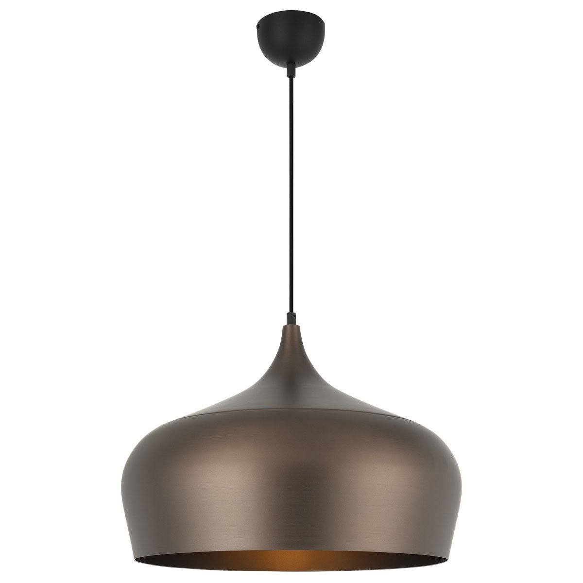 Polk 460mm 1 Light Pendant in Brushed Bronze