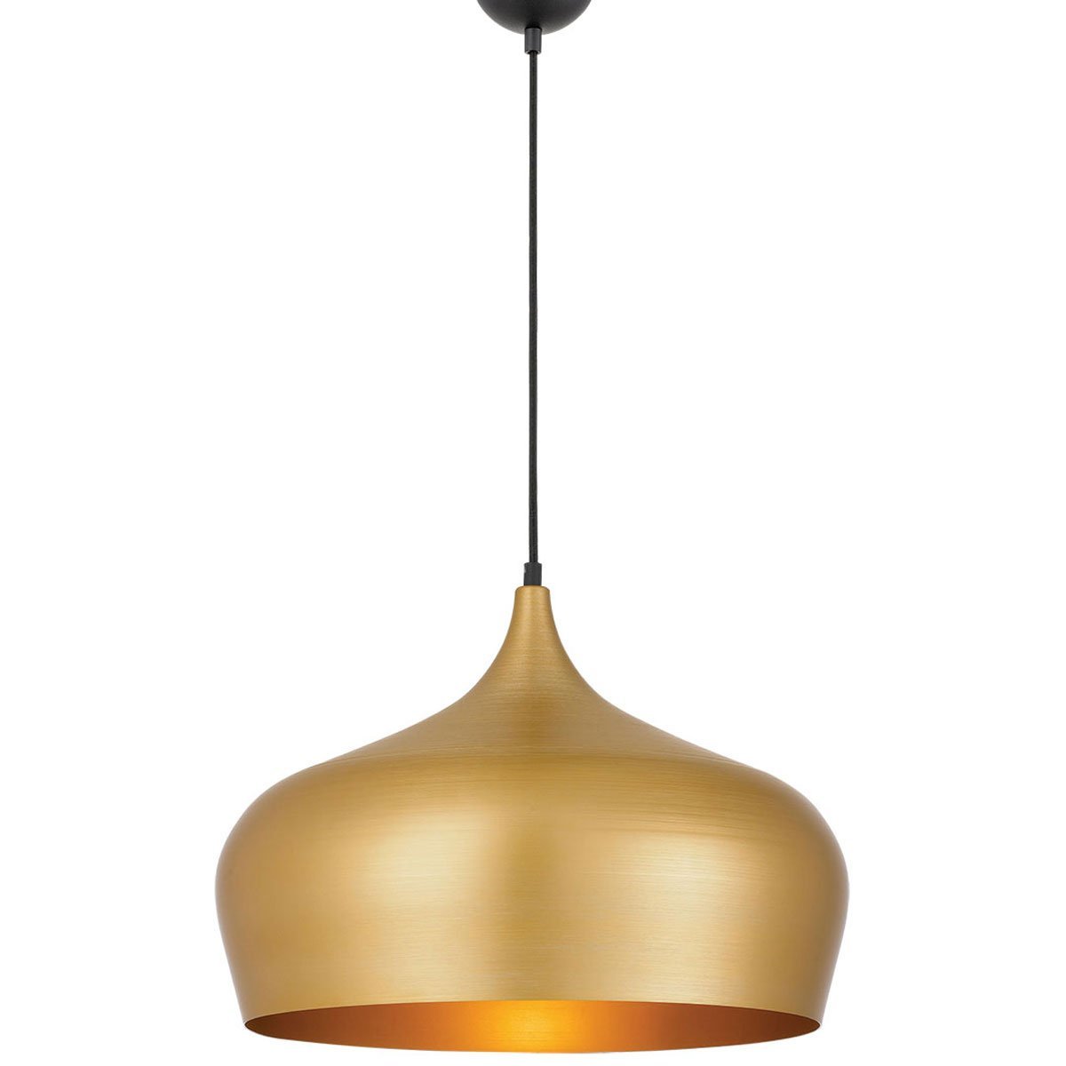 Polk 460mm 1 Light Pendant in Brushed Gold