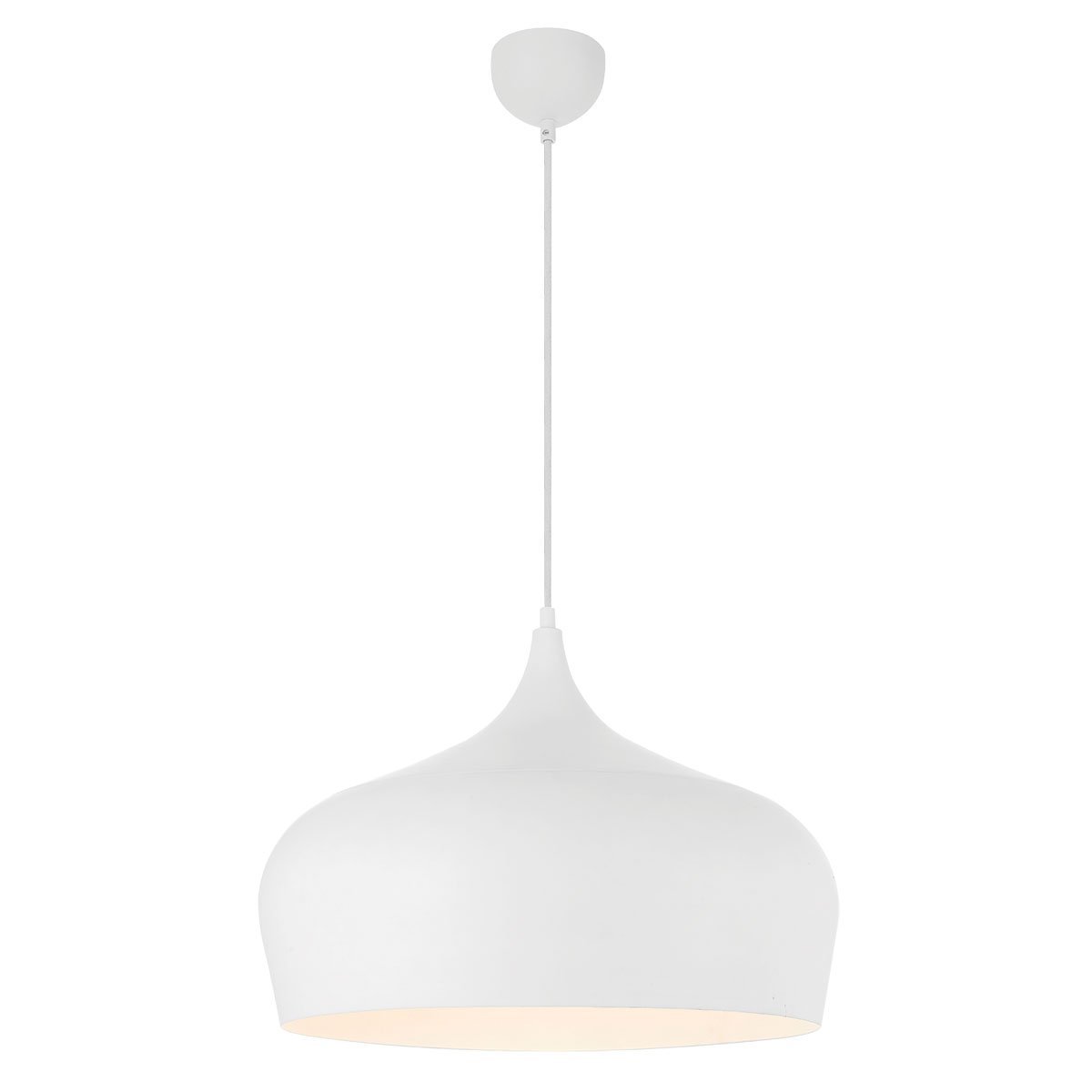 Polk 460mm 1 Light Pendant in Matt White