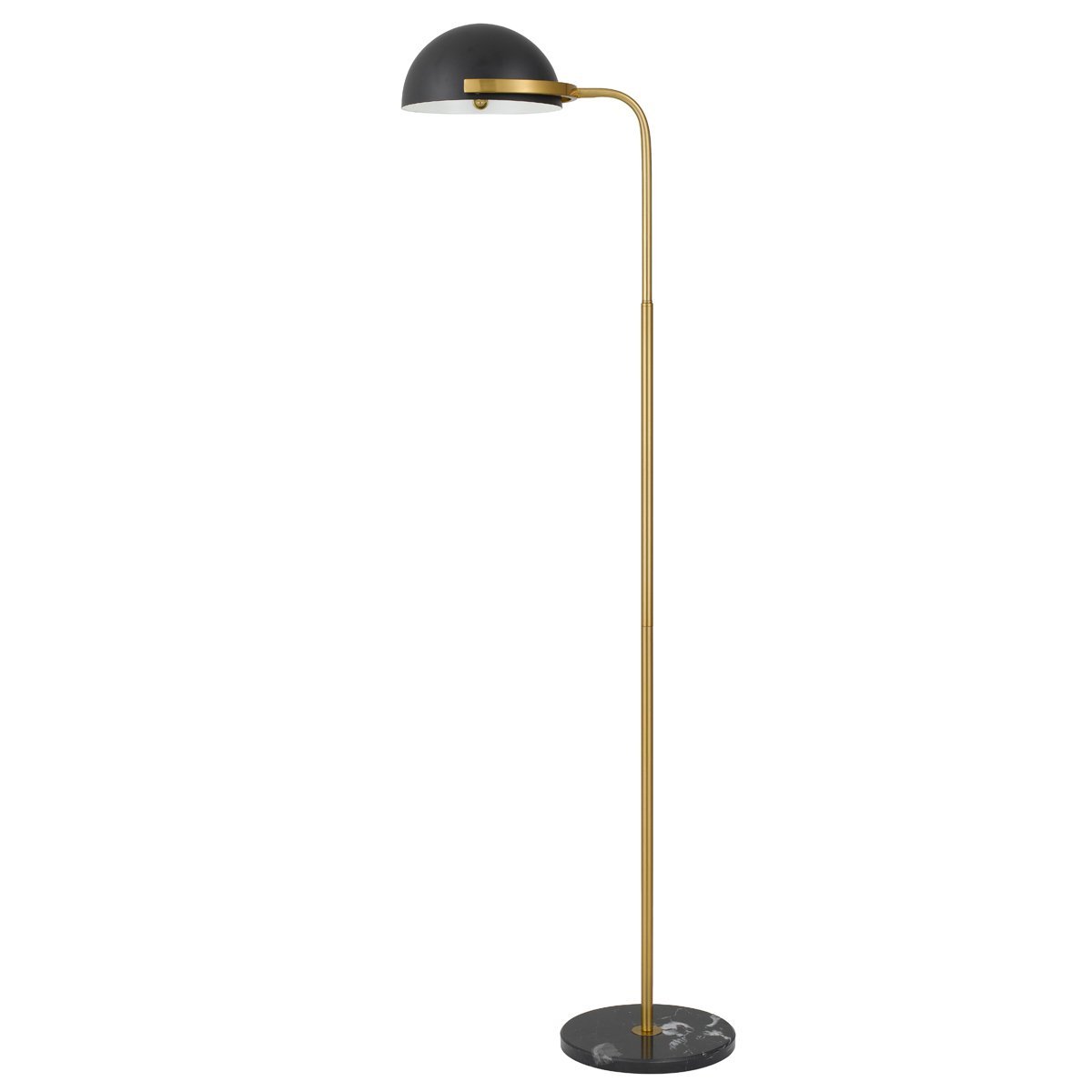 Pollard Floor Lamp in Black and Antique Gold