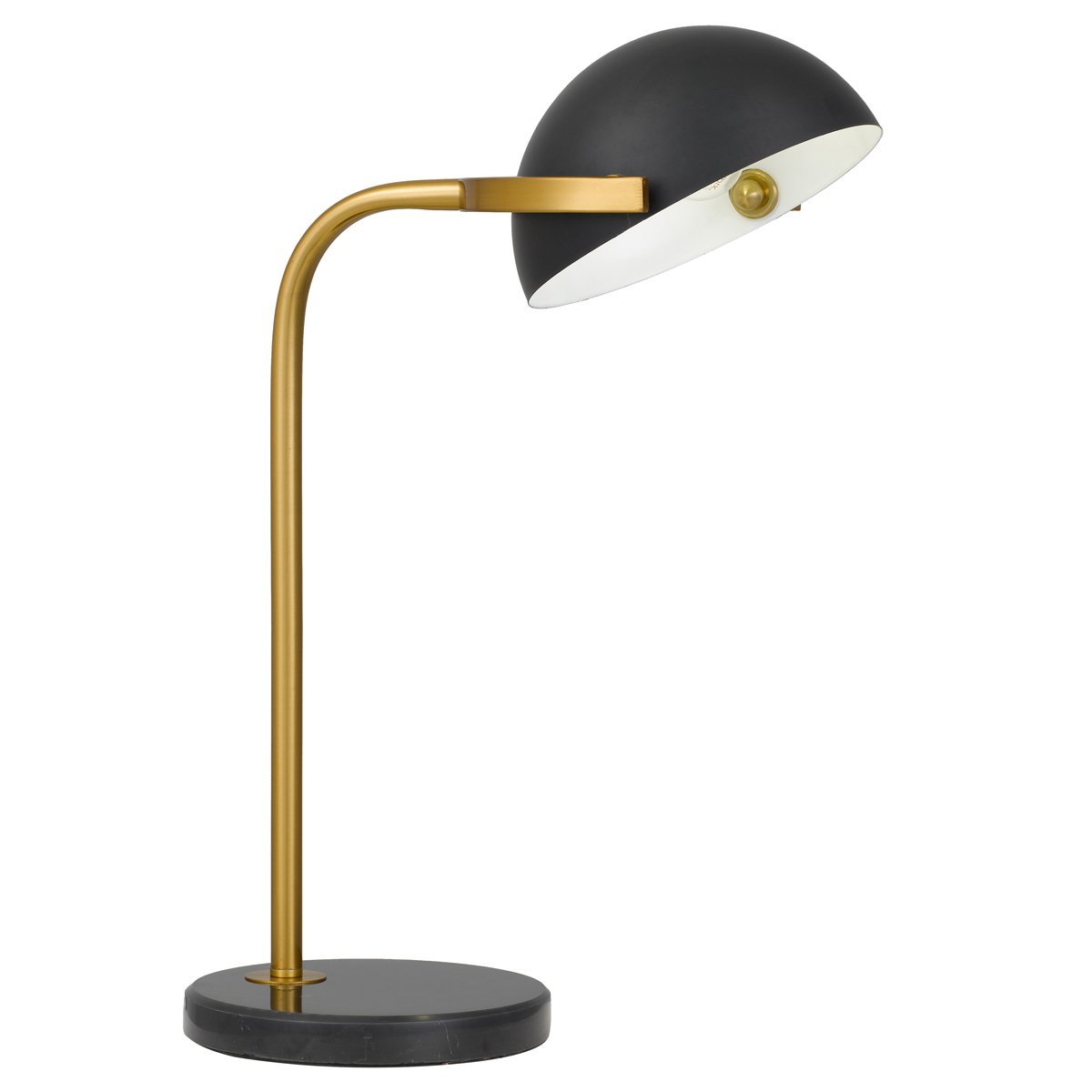 Pollard Table Lamp in Black and Antique Gold