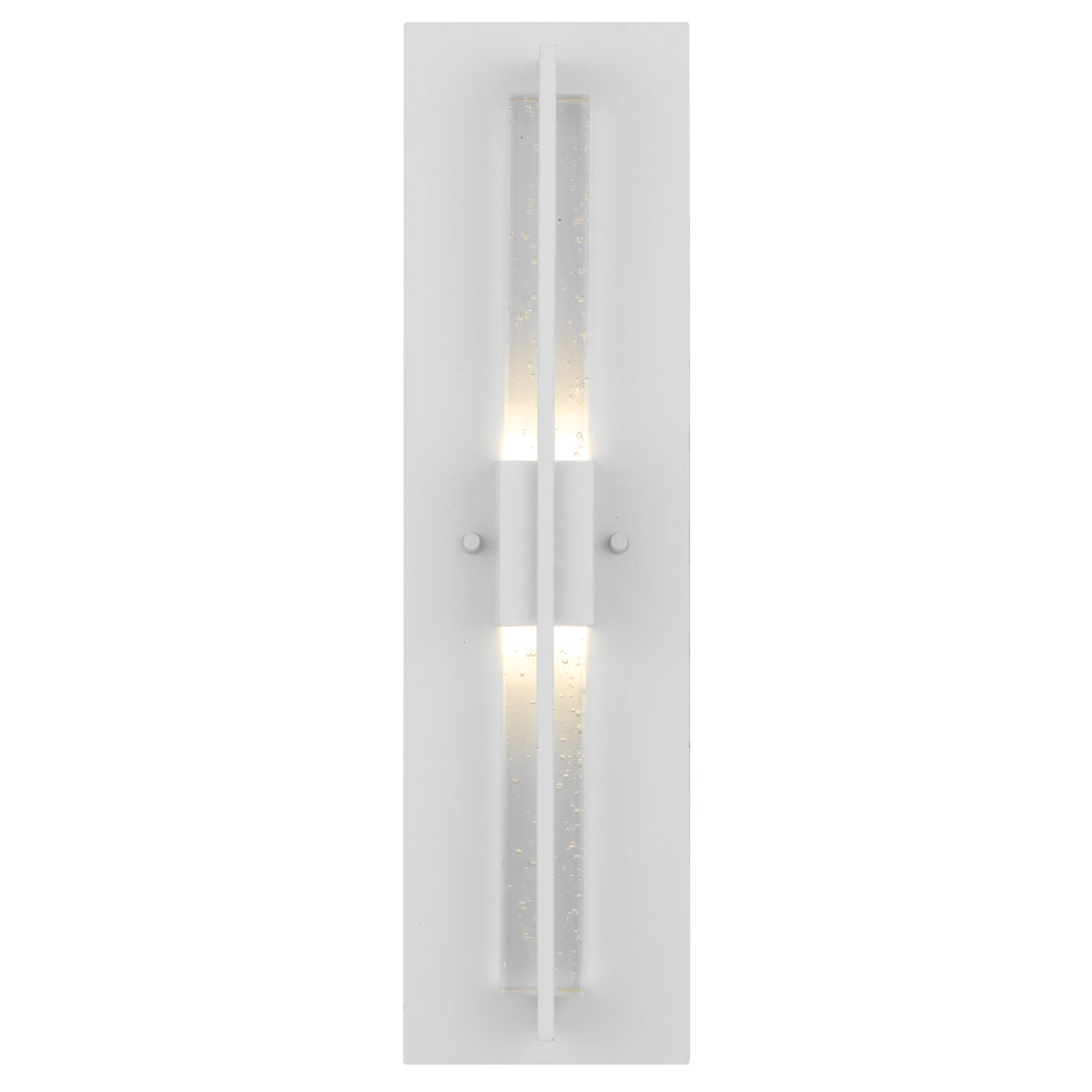 Prada Black or White with Seeded Glass 10W 3000K IP44Exterior Wall Light