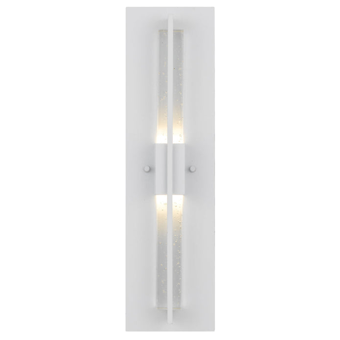 Prada Black or White with Seeded Glass 10W 3000K IP44Exterior Wall Light