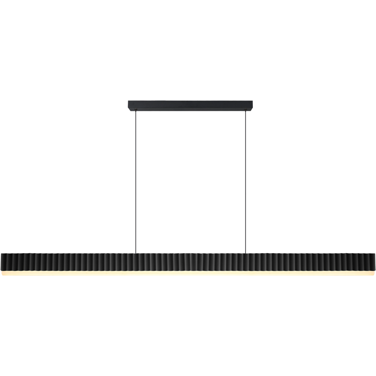 Prinia Black 54W 1532mm CCT Waved Linear LED Pendant