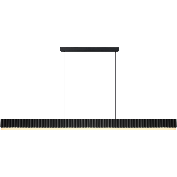 Prinia Black 54W 1532mm CCT Waved Linear LED Pendant