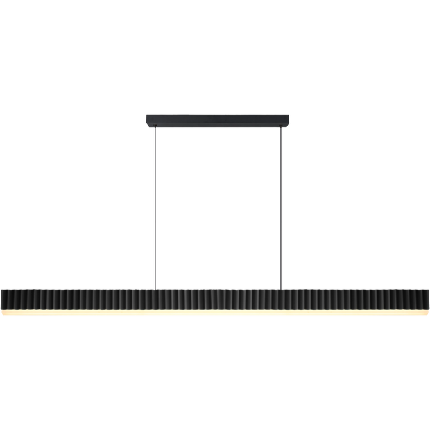 Prinia Black 65W 2032mm CCT Waved Linear LED Pendant