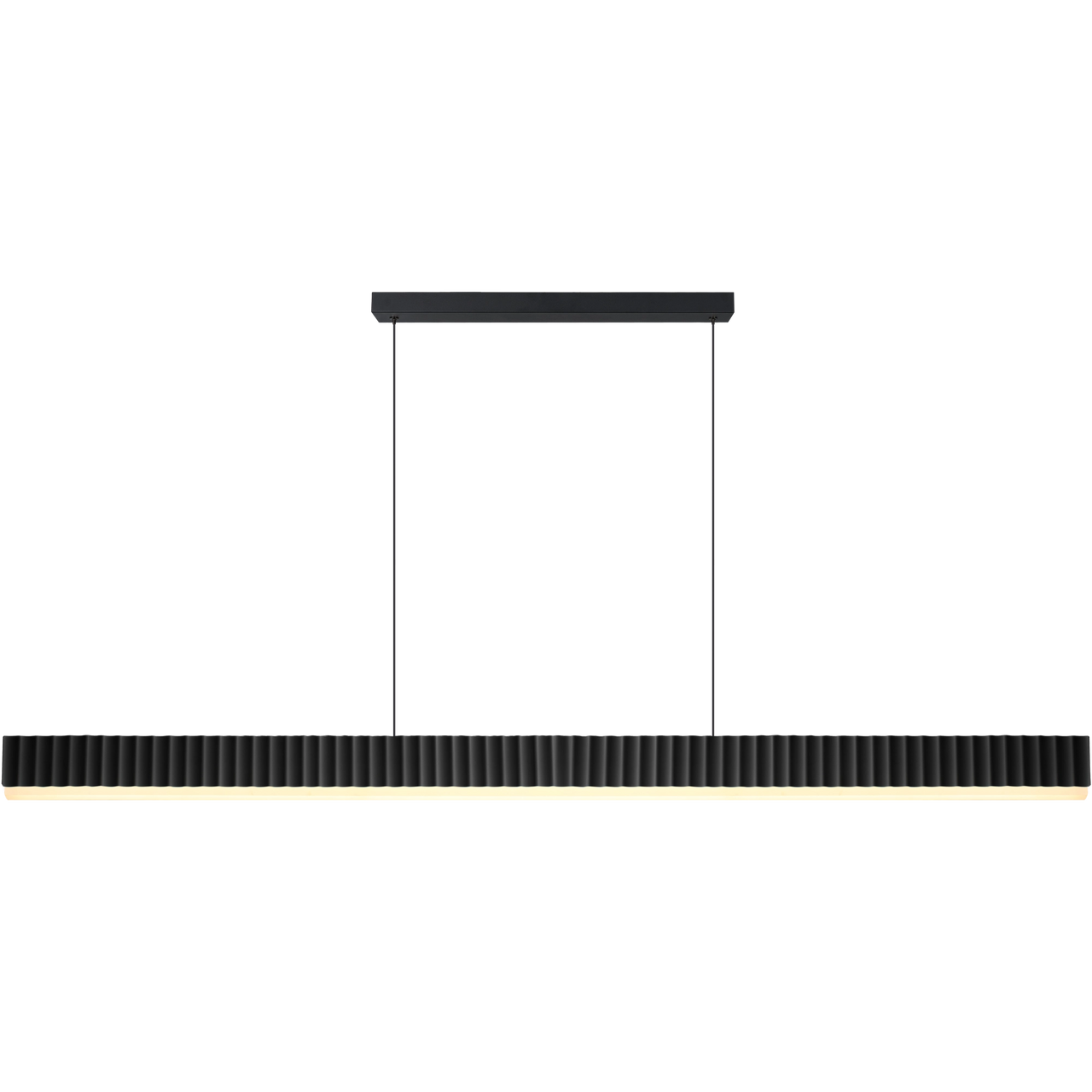 Prinia Black 76W 2532mm CCT Waved Linear LED Pendant