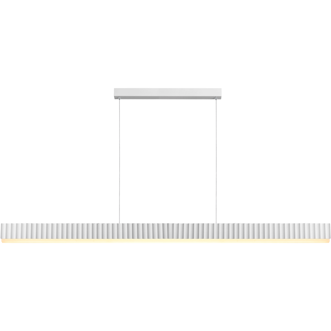 Prinia White 76W 2532mm CCT Waved Linear LED Pendant