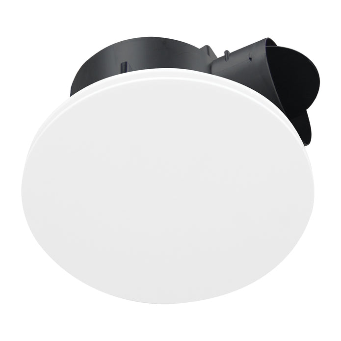 AIRBUS DC 250 - Energy saving DC Exhaust Fan -White, round, low sheen fascia, Speed Control, 24/7, standard or run on timer modes