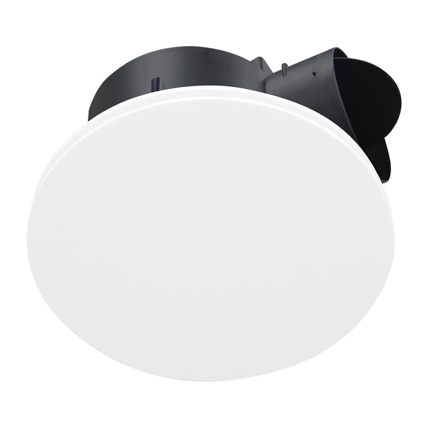 AIRBUS DC 250 - Energy saving DC Exhaust Fan -White, round, low sheen fascia, Speed Control, 24/7, standard or run on timer modes