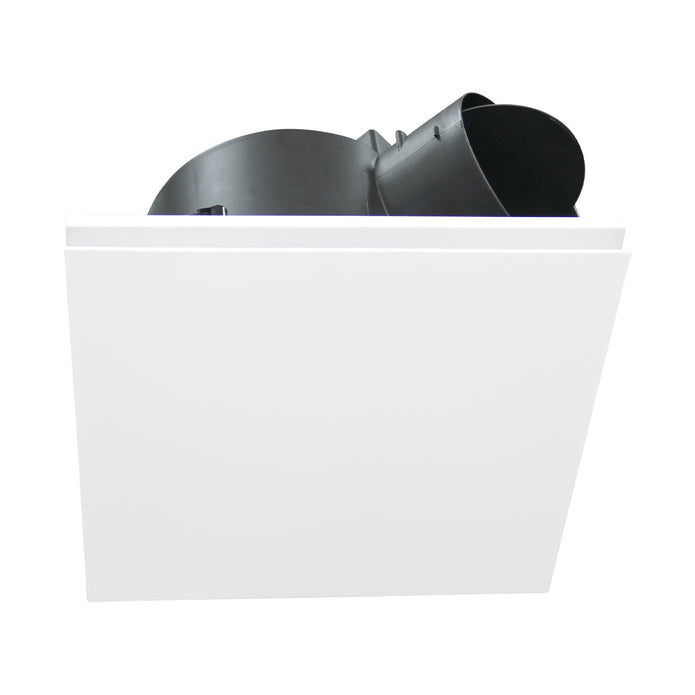 AIRBUS DC 250 - Energy saving DC Exhaust Fan - White, square, low sheen fascia, Speed Control, 24/7, standard or run on timer modes