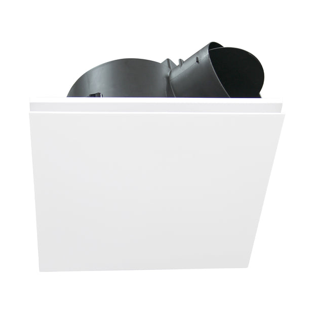 AIRBUS DC 250 - Energy saving DC Exhaust Fan - White, square, low sheen fascia, Speed Control, 24/7, standard or run on timer modes