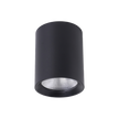 Paco 15W 120mm dia Tricolour LED Surface Mounted Downlight Black