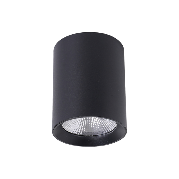 Paco 15W 120mm dia Tricolour LED Surface Mounted Downlight Black