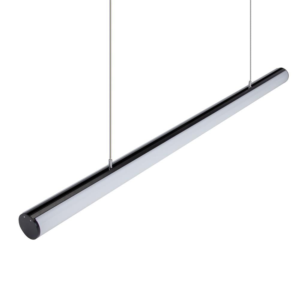 pipe 60 linear pendant ip20 21w 240v 1 2m black pipe 60 1.2m blk