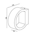 Quadrant LED Integrated Exterior Light