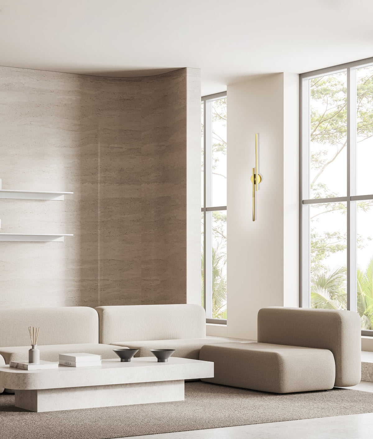 RACHA: Interior Linear LED Tri-CCT Wall Lights