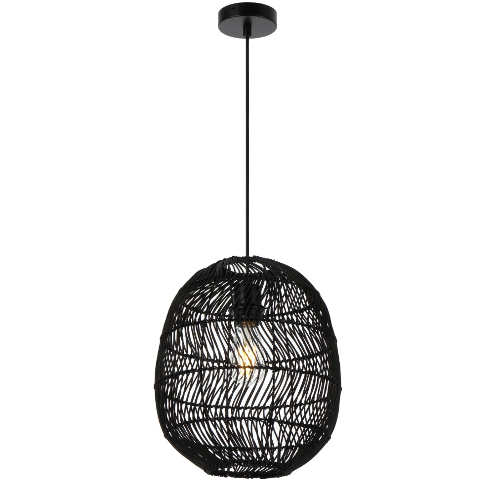 Rana 30 Natural, Brown or Black Rattan Pendant