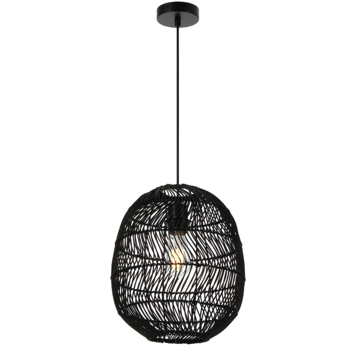 Rana 30 Natural, Brown or Black Rattan Pendant