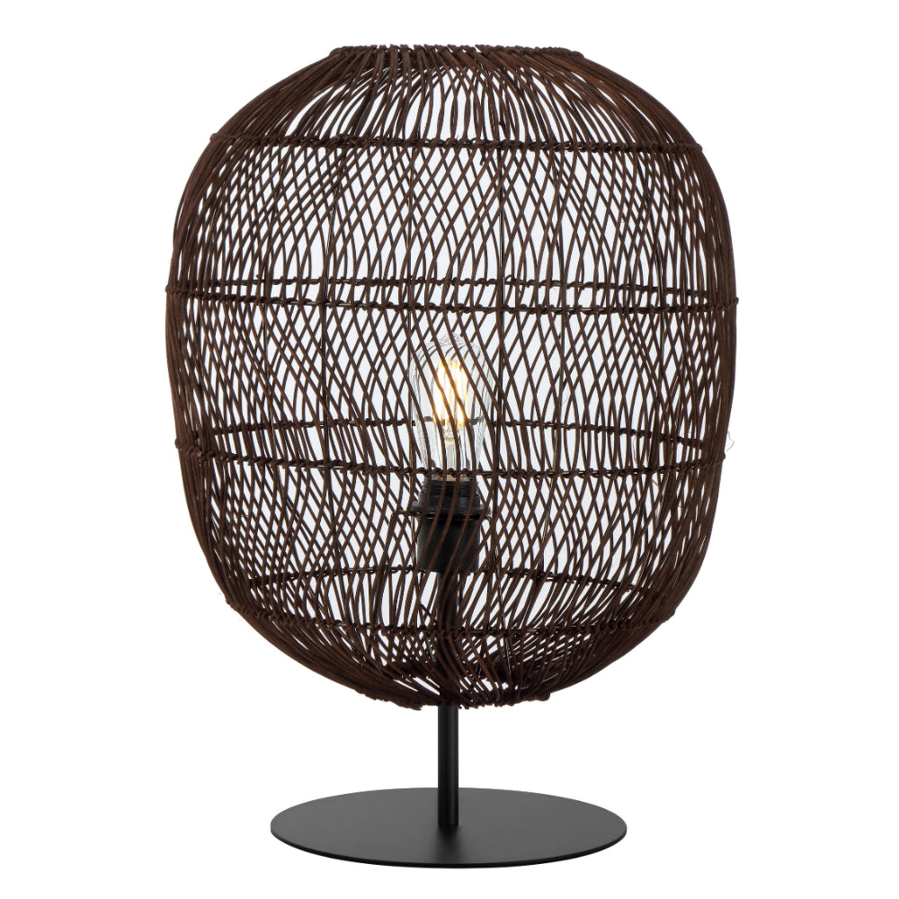 Rana 40 Natural, Brown or Black Rattan Table Lamp