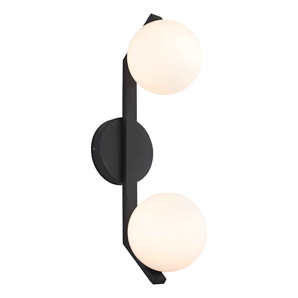 Rayna 2 Light Wall Light Black