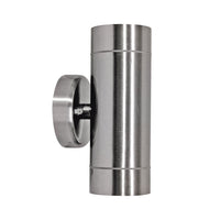 Thumbnail for Riva IP44 Up and Down GU10 Exterior Wall Light in Stainless Steel